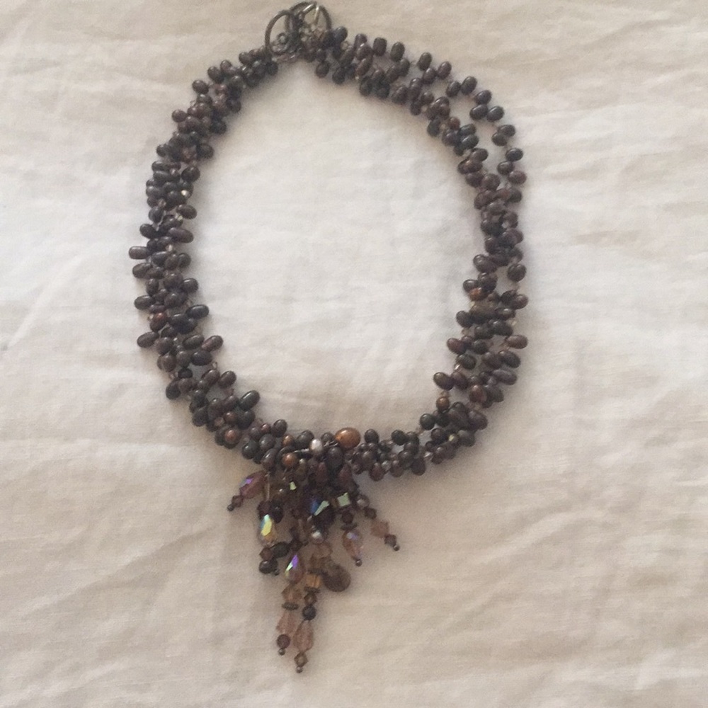 Hand made beaded choker